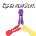 3-Pack Silicone Utensil Rest | Spoon Holder & Pot Clip Set Silicone Utensil Rest QXL 3pcs random