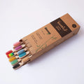 10-Pack Natural Bamboo Toothbrush Set | Eco Soft Bristles Bamboo Toothbrush Set QXL 1Box 10Pcs
