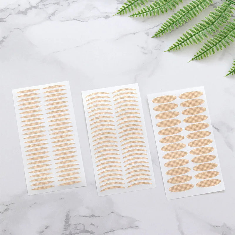 Double Eyelid Tape 10 Sheets | Invisible Lace Fiber Lift Eyelid Lift Tape QXL
