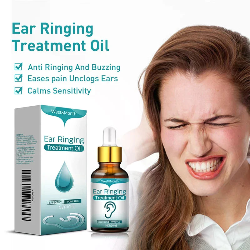 Organic Plant Extract Ear Wellness Oil Drops | 10ml Bottle Ear Wellness Drops QXL