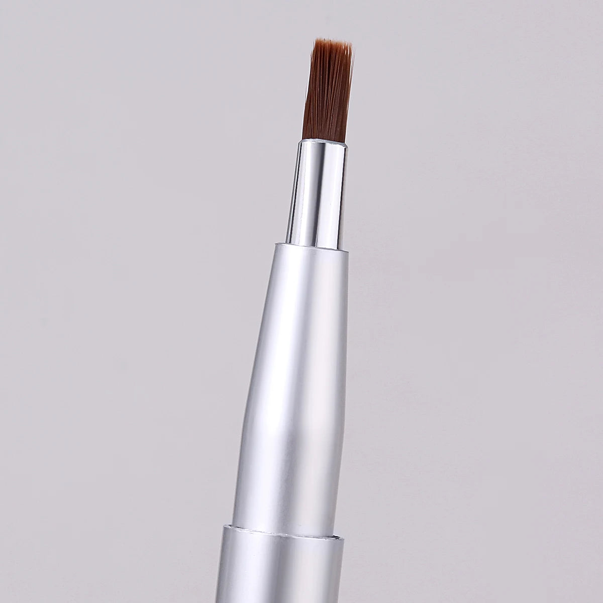 KOSSHOW 3-Pack Retractable Lip Brush Set | Matte Silver Retractable Lip Brush QXL