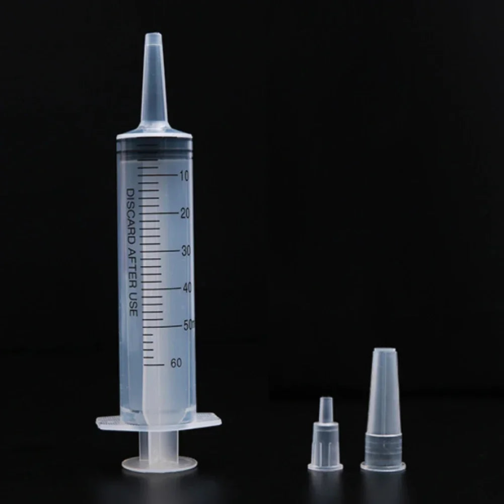 60ml Reusable Plastic Feeding Syringe – Liquid Dispenser Tool Animal Feeding Syringe QXL