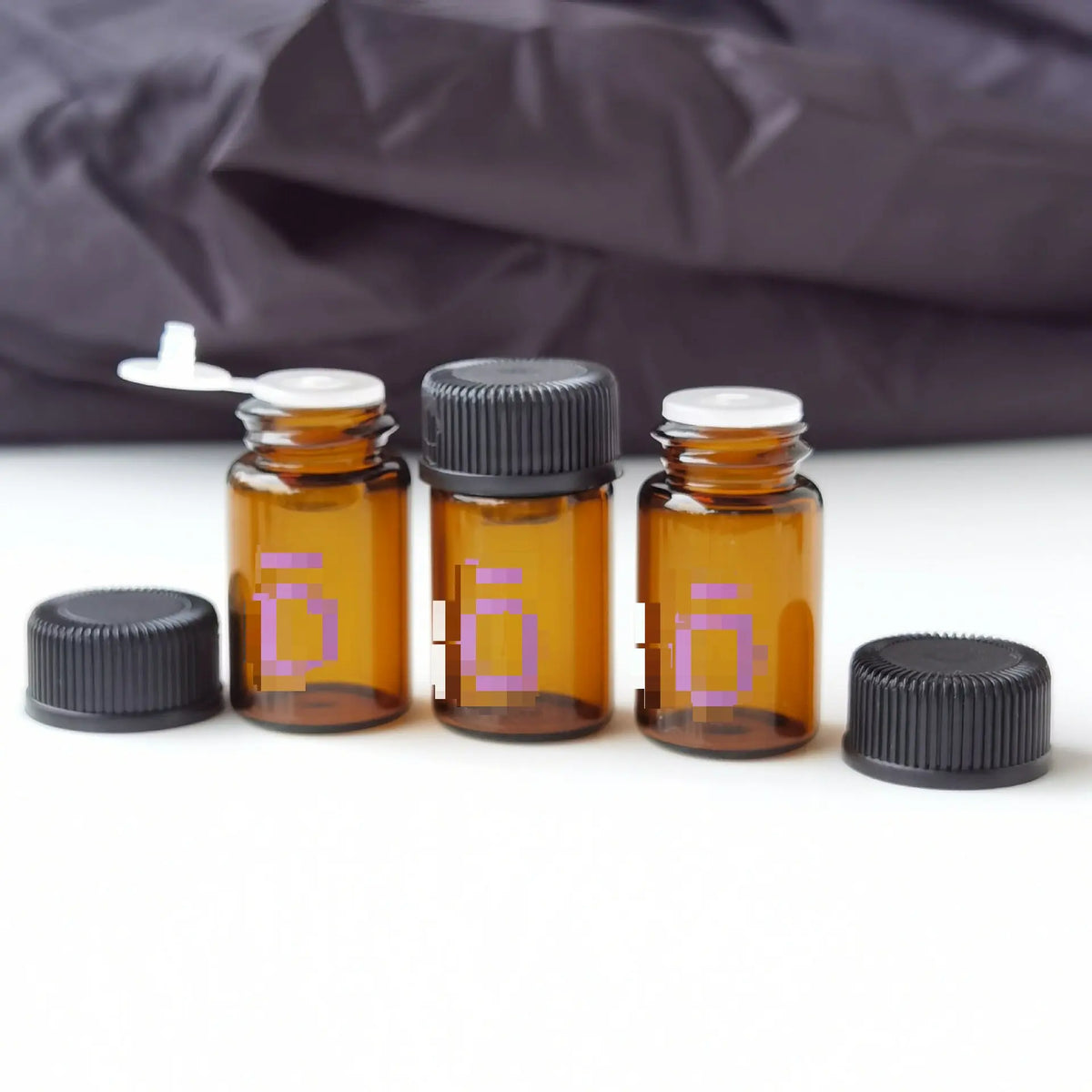 2ml Amber Glass Essential Oil Vials | 10/20/50-Pack Mini Bottles Essential Oil Vials QXL