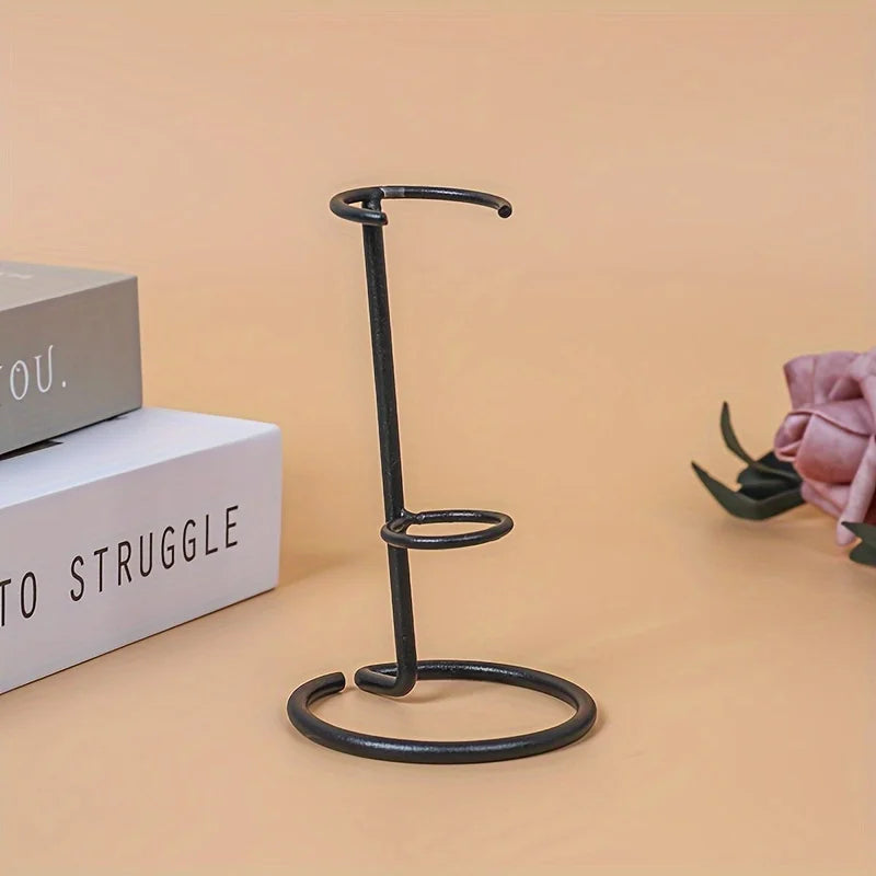 Crystal Column Pedestal Stand | Boho Hexagonal Stone Base Holder Crystal Display Stand QXL Black
