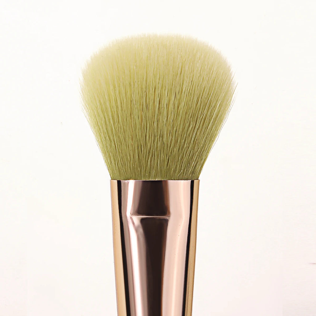KOSSHOW Blush & Contour Brush | Soft Nylon, Wood Handle Blush Makeup Brush QXL