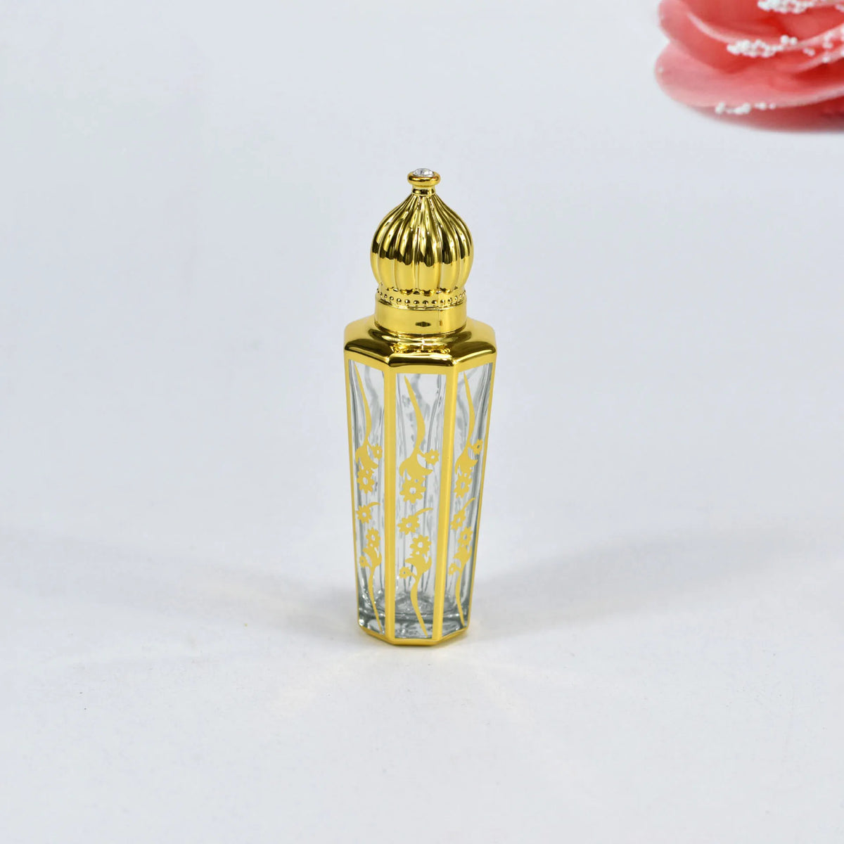 15ml Gold Glass Roll-On Bottle | Refillable Perfume & Oil Roll-On Perfume Bottle QXL