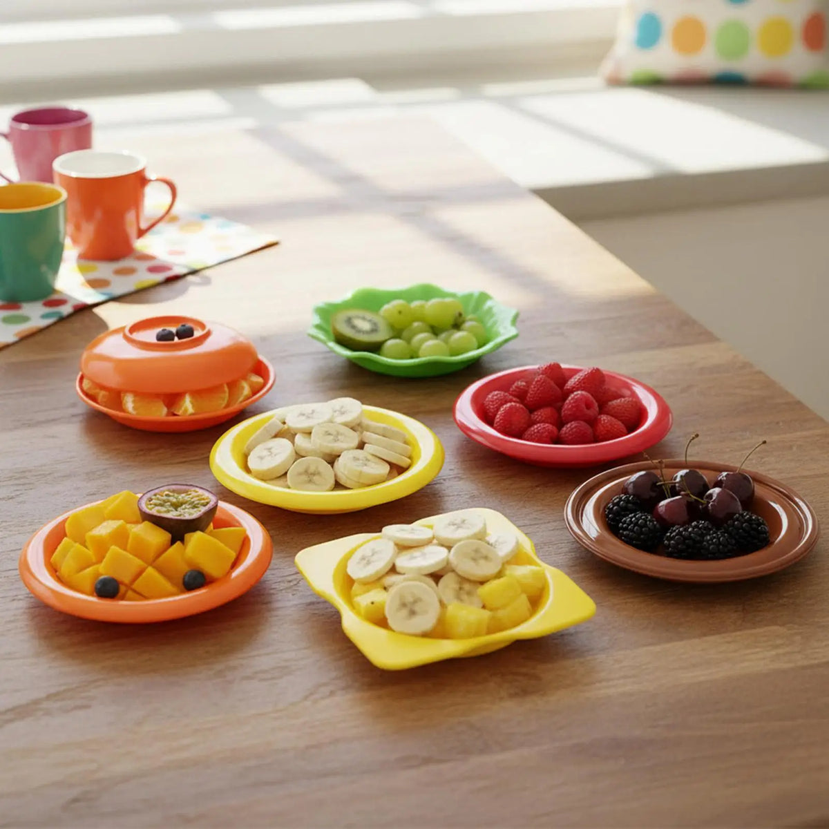 6-Piece Stackable Dip Bowls | Condiment & Sauce Dish Set Condiment Dip Bowls QXL