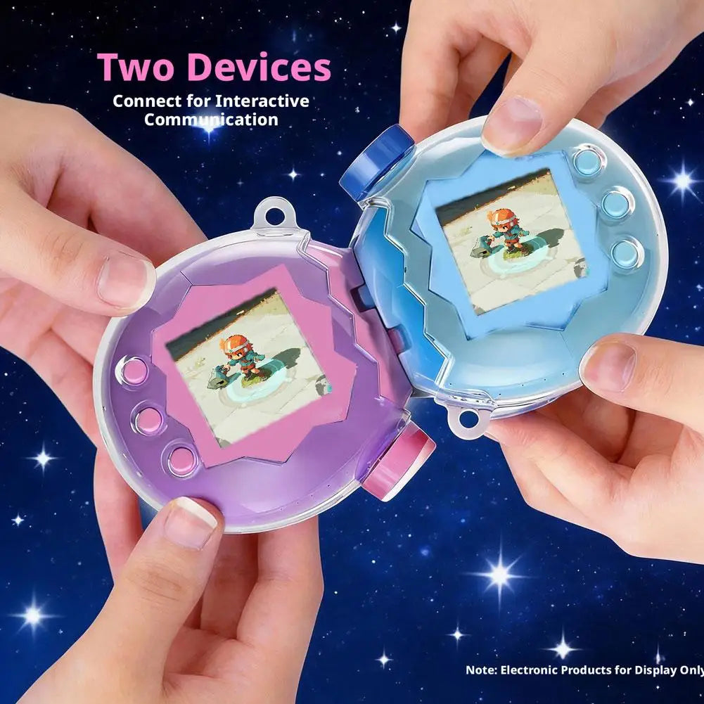 Tamagotchi Paradise Protective PC Case – Clear & Glitter Game Console Case QXL