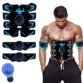 OREADEX 3-in-1 EMS Muscle Stimulator – Abs & Arms Trainer EMS Muscle Trainer QXL USB8Pack3in1SetBlue