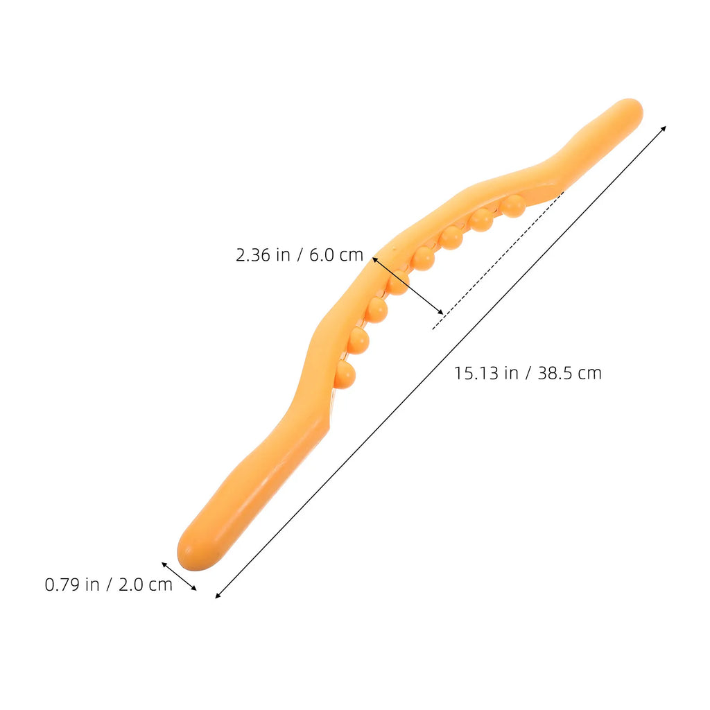 Handheld Muscle Roller Stick | Manual Massage Tool for Legs Muscle Roller Stick QXL Orange