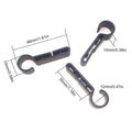 10-Pack Hard Hat Headlamp Clips | Non-Slip ABS Safety Hooks Hard Hat Accessories QXL 10pcs