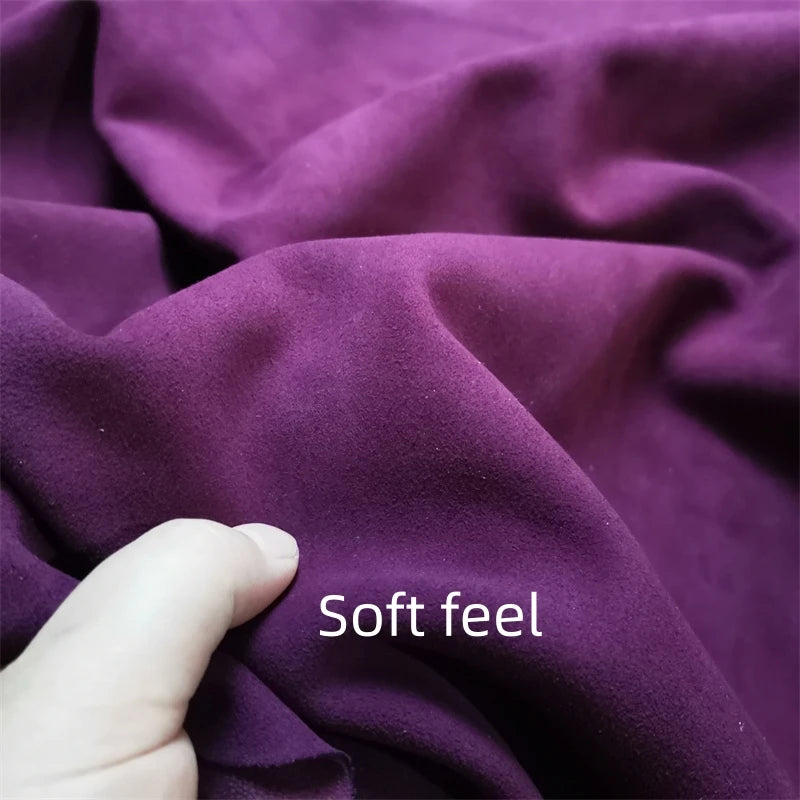Burgundy Frosted Sheepskin Leather 0.7–1mm | First Layer DIY DIY Leather Hide QXL