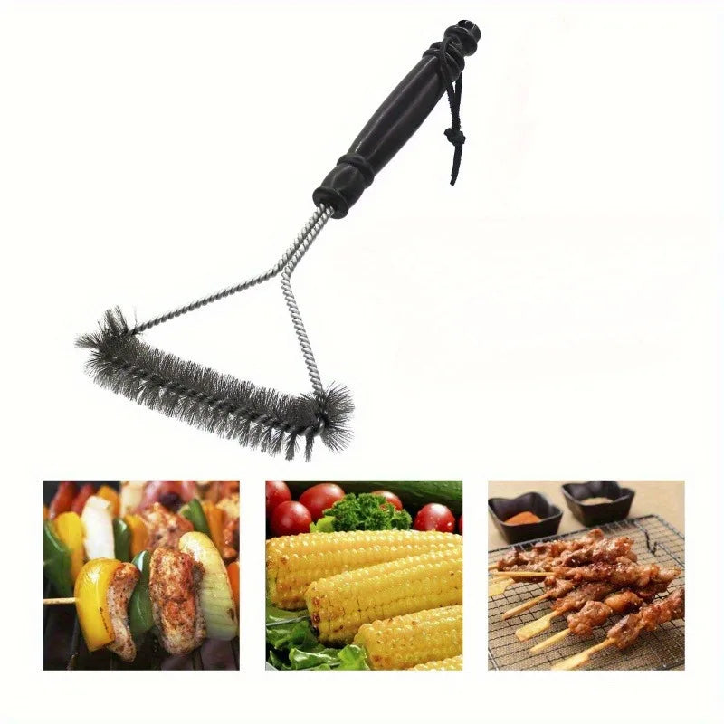 BBQ Grill Mesh Cleaning Wire Brush | Non-Stick Scrubber 1-3 Pack BBQ Grill Cleaning Brush QXL