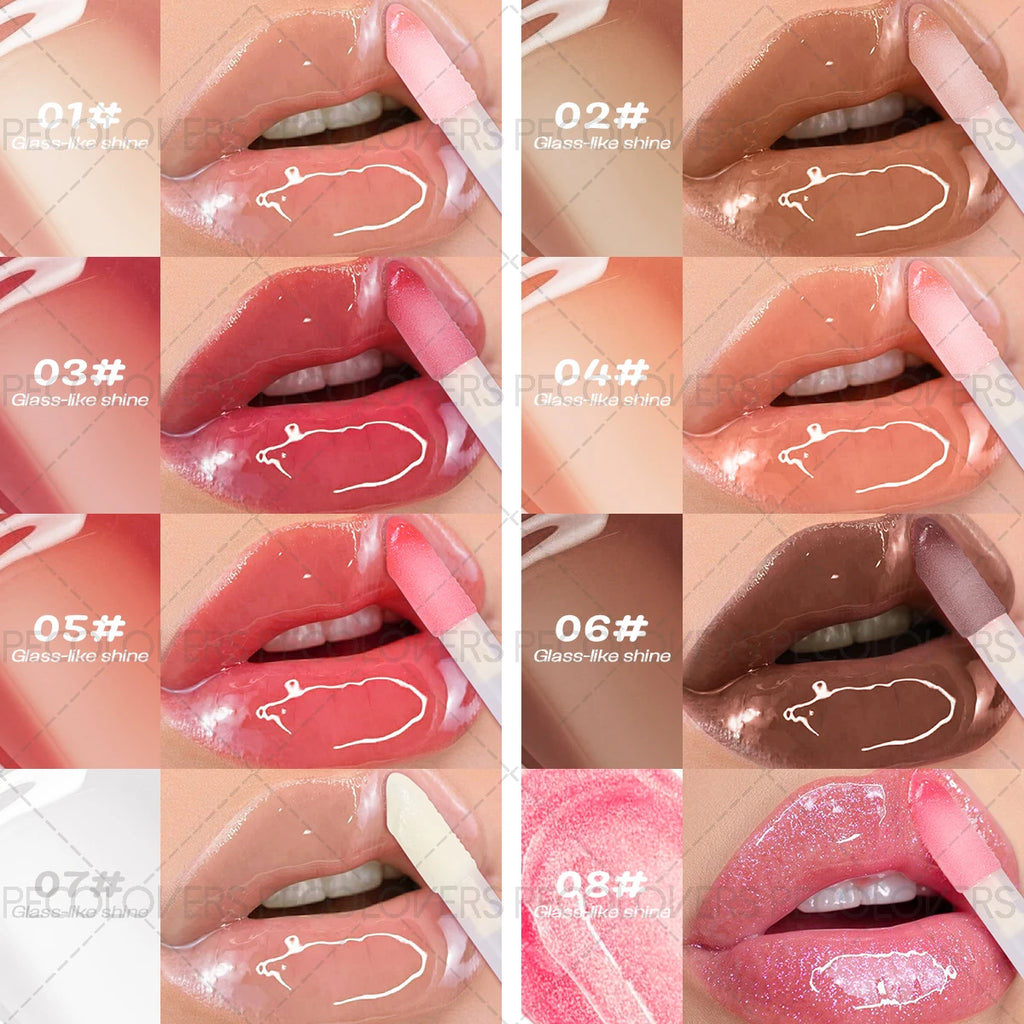 PECOLOVERS Tinted Lip Oil Gloss | Long-Lasting Moisture Tinted Lip Oil Gloss QXL