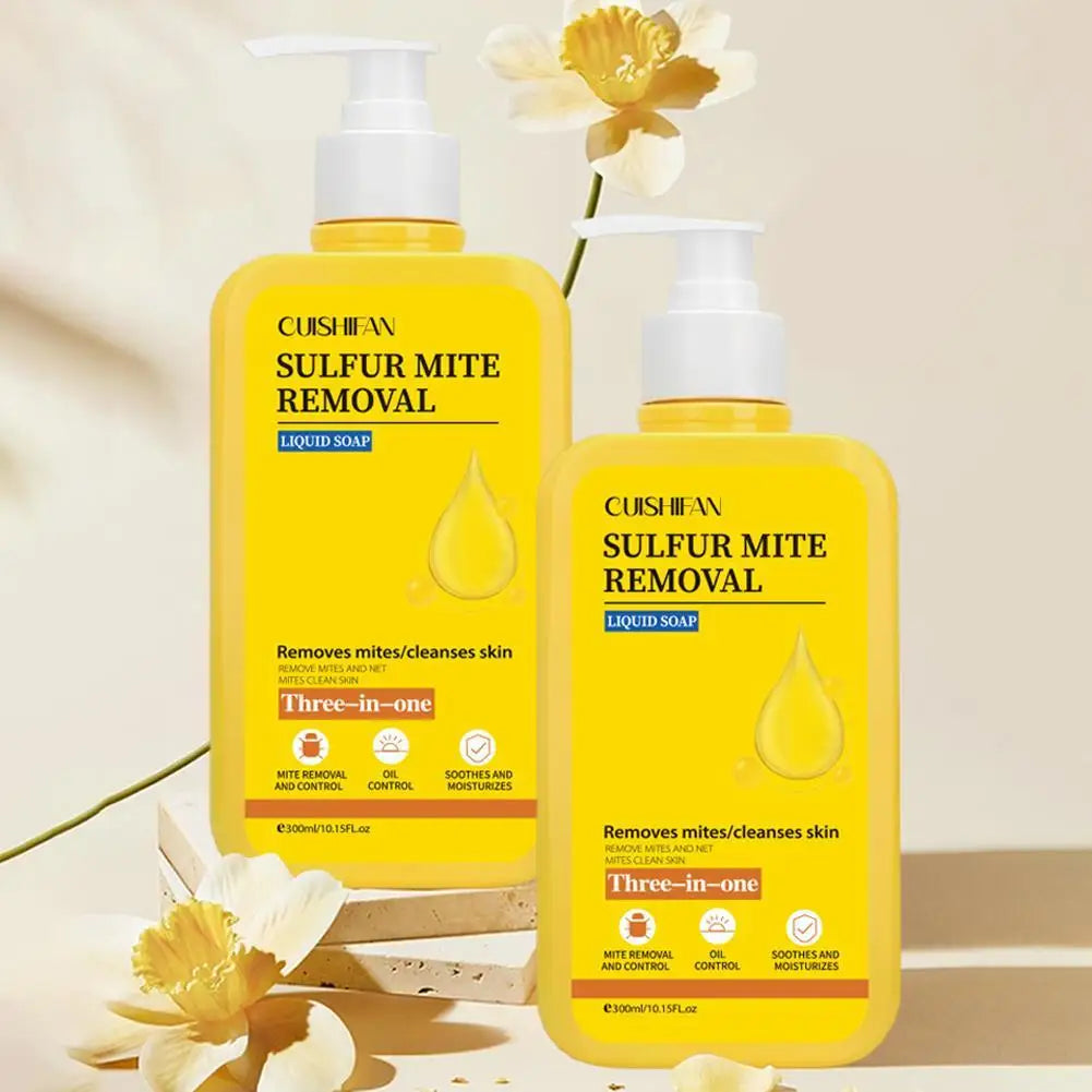 Sulfur Body Wash | Deep Cleansing Moisturizing Shower Gel 300ml Sulfur Body Wash QXL