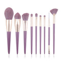 Zoreya 9-Piece Makeup Brush Set | Purple Sweet Potato Series Makeup Brush Set QXL 9piece brush set