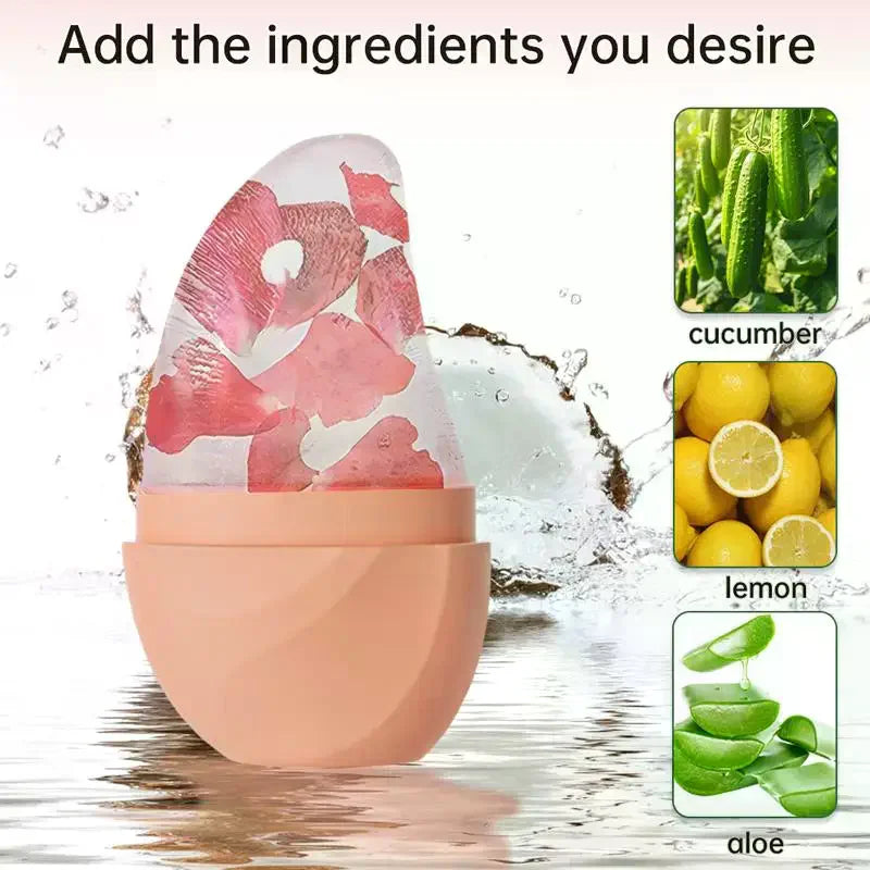 Silicone Ice Face Roller | Cube Tray Facial Massage Tool Ice Face Roller QXL