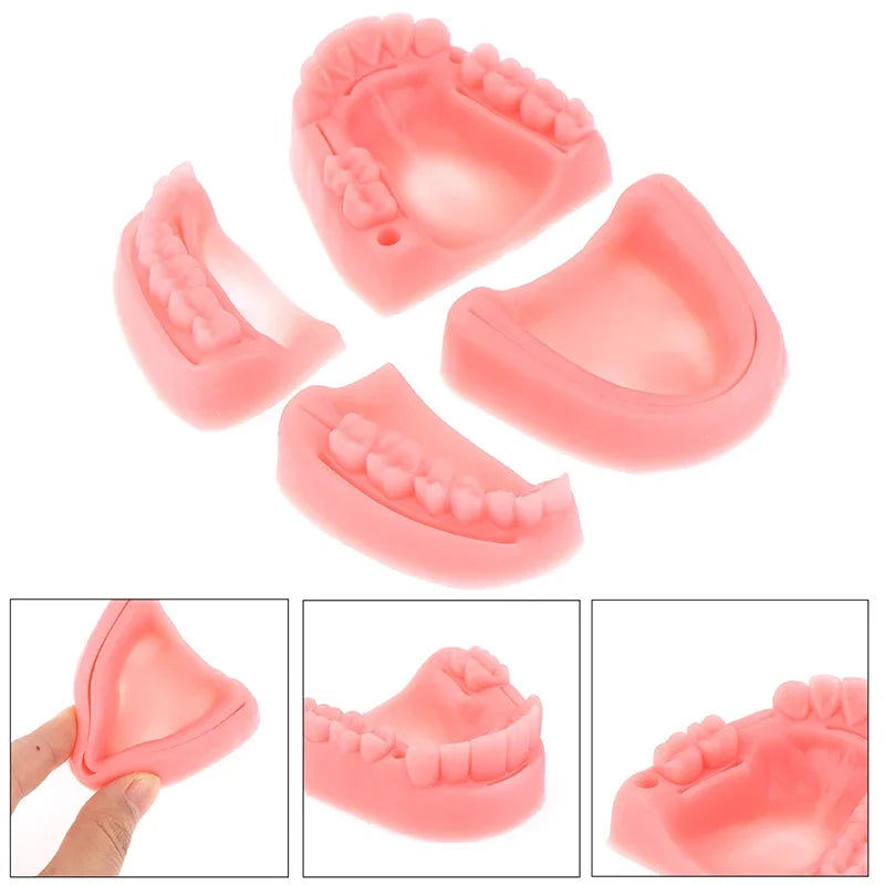 4-Piece Dental Oral Suture Silicone Training Model Set Dental Training Model QXL