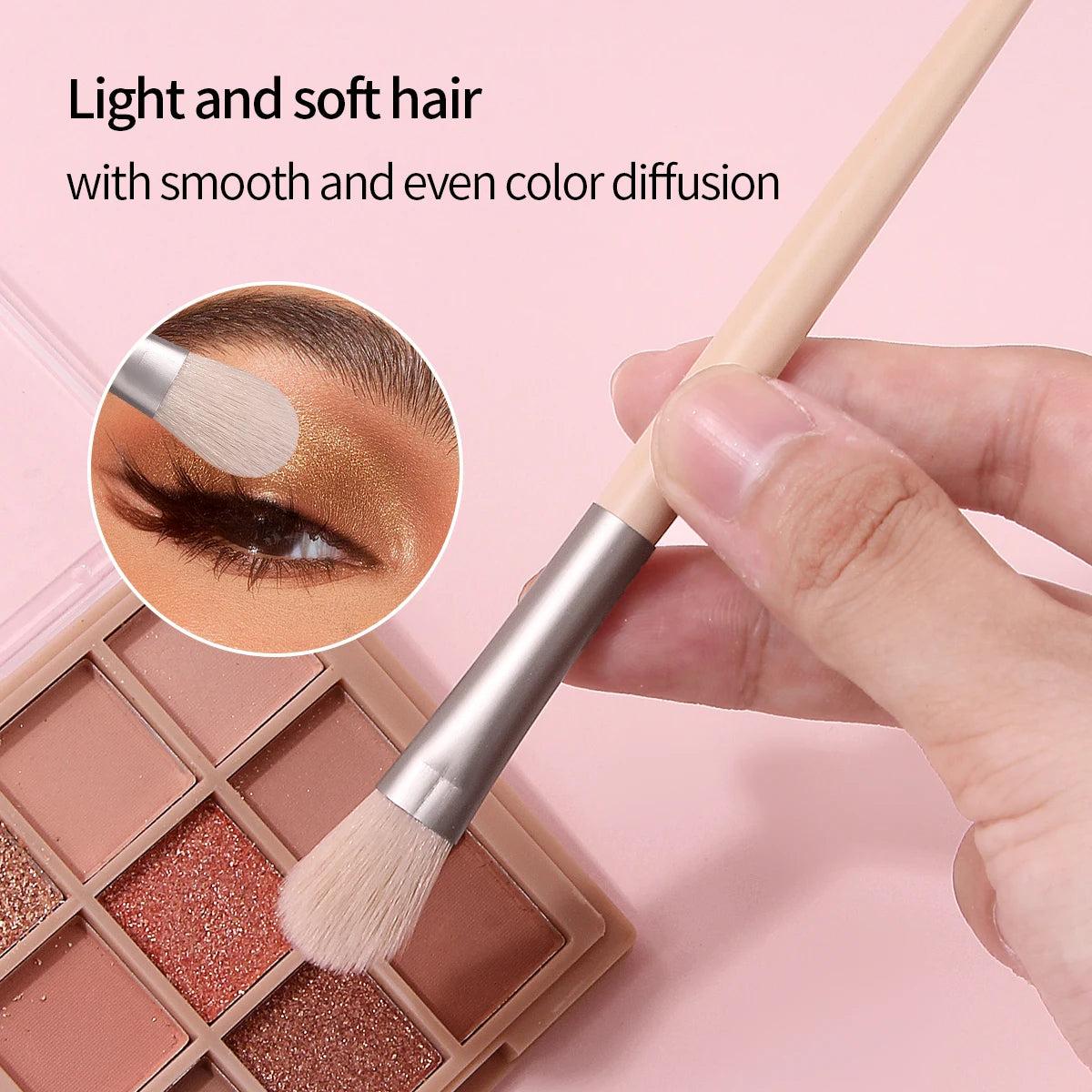 KOSSHOW 2-Piece Eyeshadow Brush Set – Blend & Shade Eyeshadow Brush Set QXL