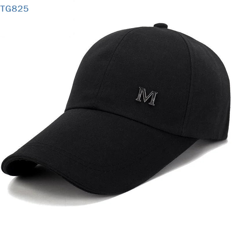 Unisex Snapback Baseball Cap | Long Brim Sun Hat for Golf Snapback Baseball Cap QXL