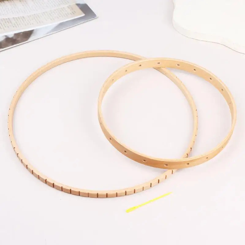 Wooden Weaving Loom Hoops 20cm & 30cm | DIY Craft Frame Weaving Loom Hoop QXL