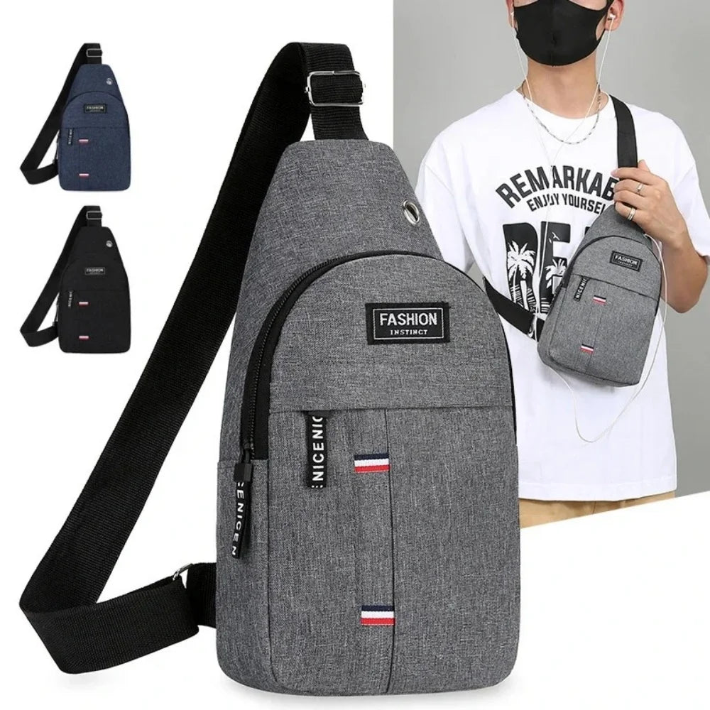 Men's Waterproof Canvas Fanny Pack | Crossbody Waist Bag Crossbody Waist Bag QXL