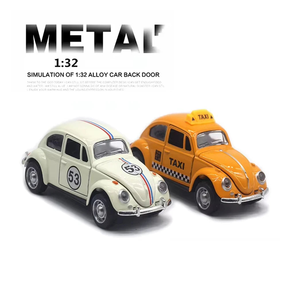 1:32 Die-Cast Vintage Racing Car | Pull-Back Metal Toy Die-Cast Toy Car QXL