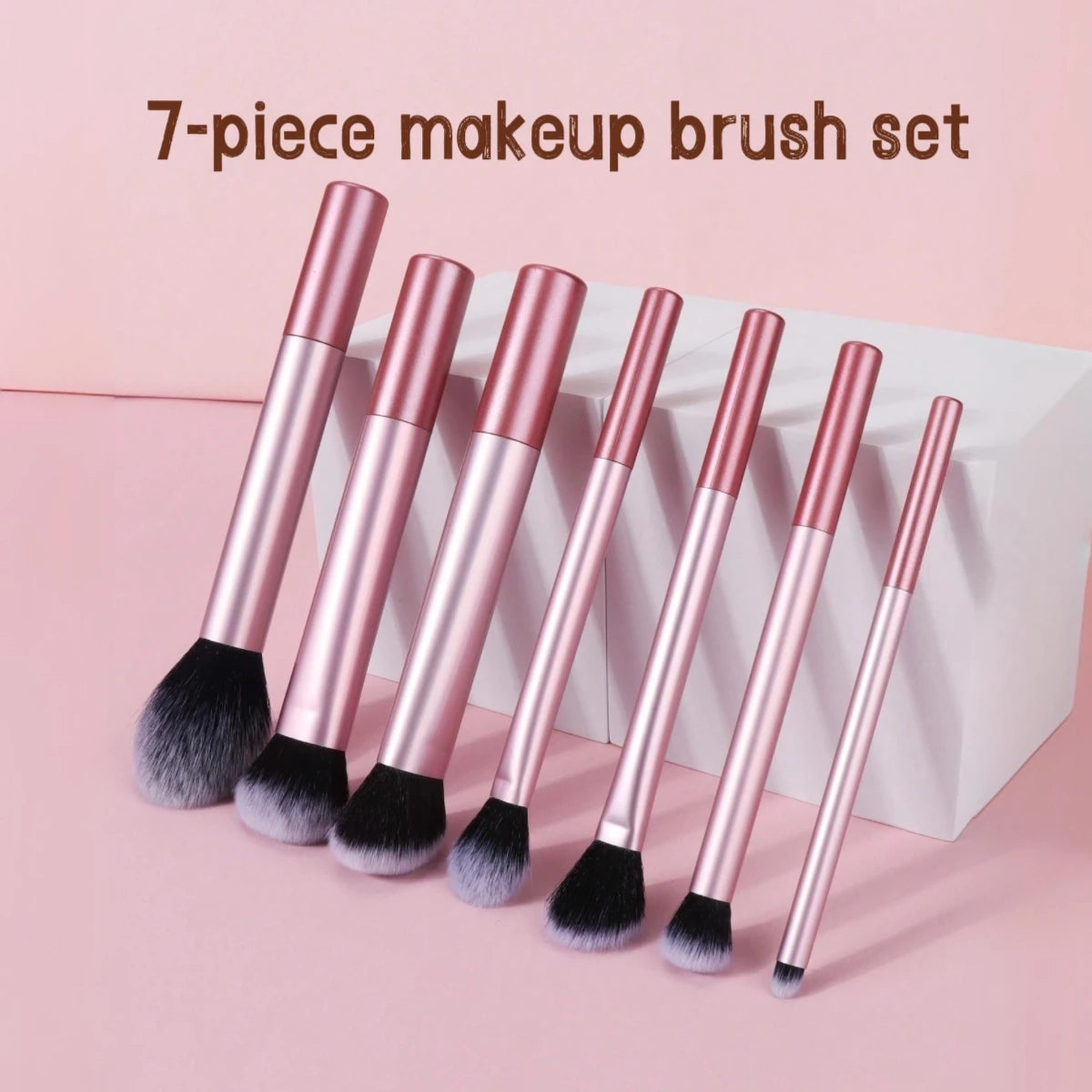 7-Piece Professional Makeup Brush Set | Travel Gift Set Makeup Brush Set QXL