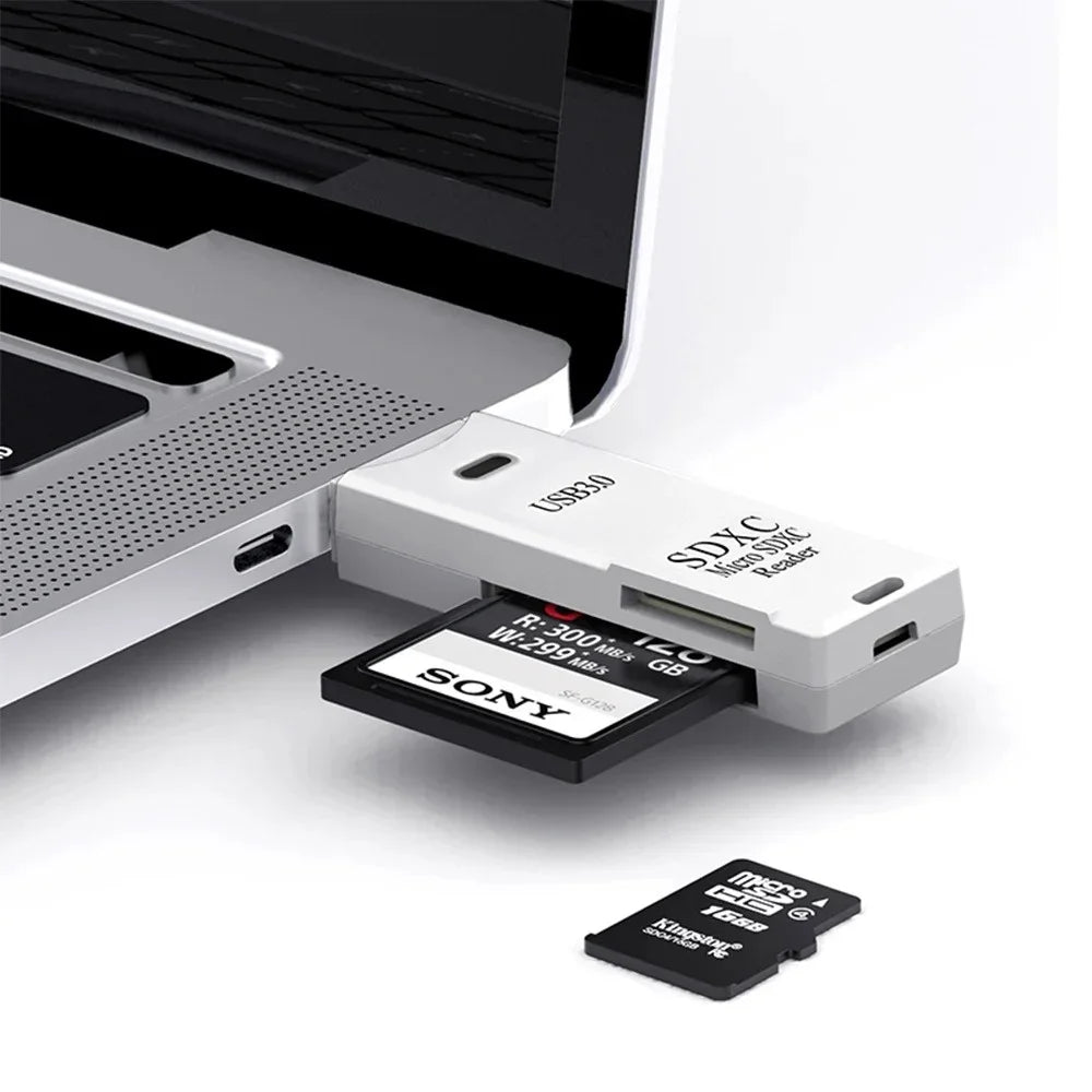 2-in-1 USB 3.0 SD & TF Memory Card Reader Adapter Memory Card Reader QXL