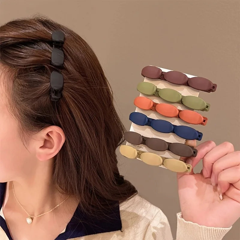 Duckbill Hair Clip | Anti-Flyaway Side Barrette for Women Hair Clip Barrette QXL