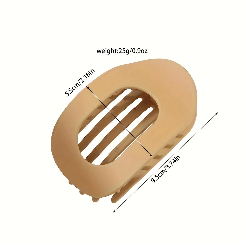 4-Pack Matte Oval Hair Clips | Minimalist Barrettes for Thick Hair Hair Barrette Clips QXL