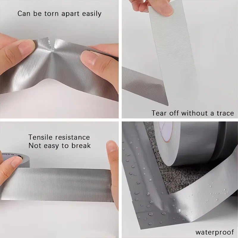 Silvery PVC Duct Tape – Leak-Proof Sealing & Home Repairs PVC Duct Tape QXL