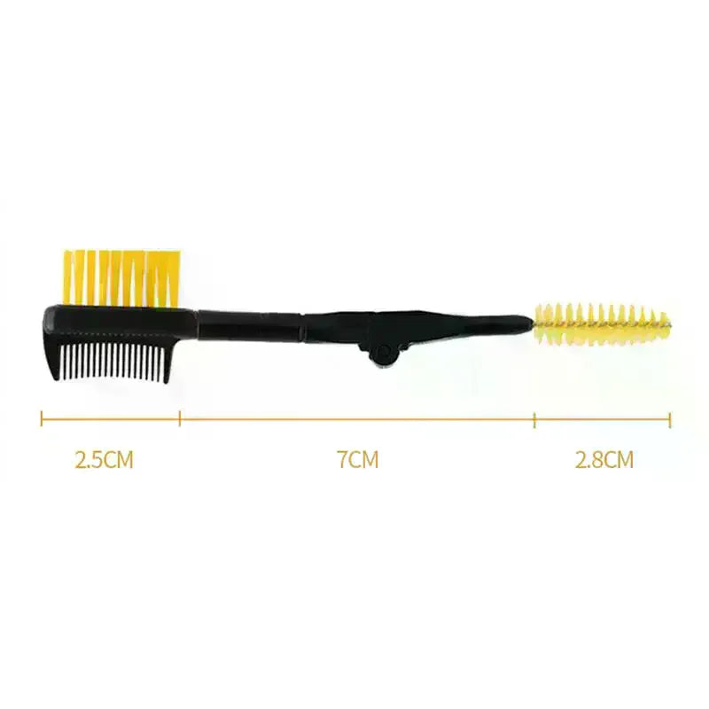 Foldable Double-Head Eyebrow Brush & Lash Comb Tool Eyebrow Brush Comb QXL