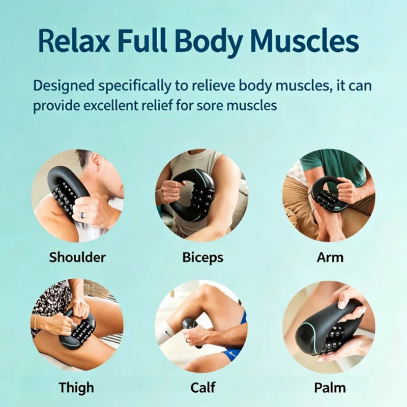 Electric Rolling Fascia Massager | Full Body Muscle Roller Electric Body Massager QXL