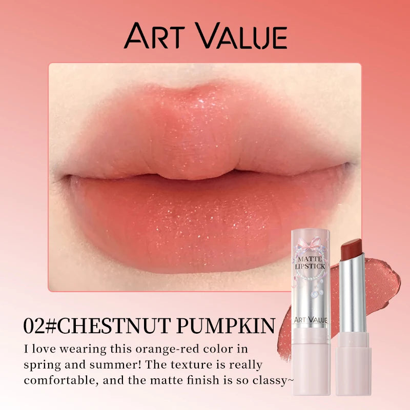 ART VALUE Matte Lip Stain | Waterproof Long-Lasting Lipstick Matte Lipstick QXL 02