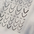 5D Heart Nail Art Stickers | Y2K Self-Adhesive Nail Decals Nail Art Stickers QXL to5513