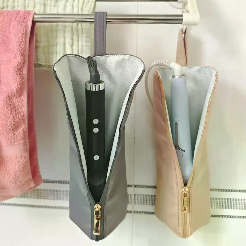 Heat-Resistant Hair Curler Storage Bag for Travel | JCSYFAC Hair Tool Storage Bag QXL