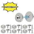 Cabinet Magnetic Catch – Stainless Steel Hidden Door Closure Cabinet Magnetic Catch QXL 6set(18pcs)