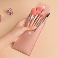 Portable 8-Piece Soft Makeup Brush Set | Foundation & Blush Makeup Brush Set QXL pink-8pcs
