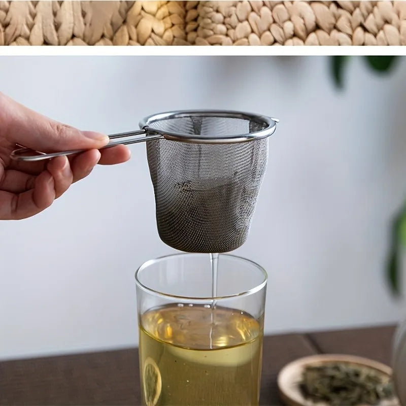 2-Pack Stainless Steel Mesh Tea Infuser & Strainer Set Mesh Tea Infuser QXL