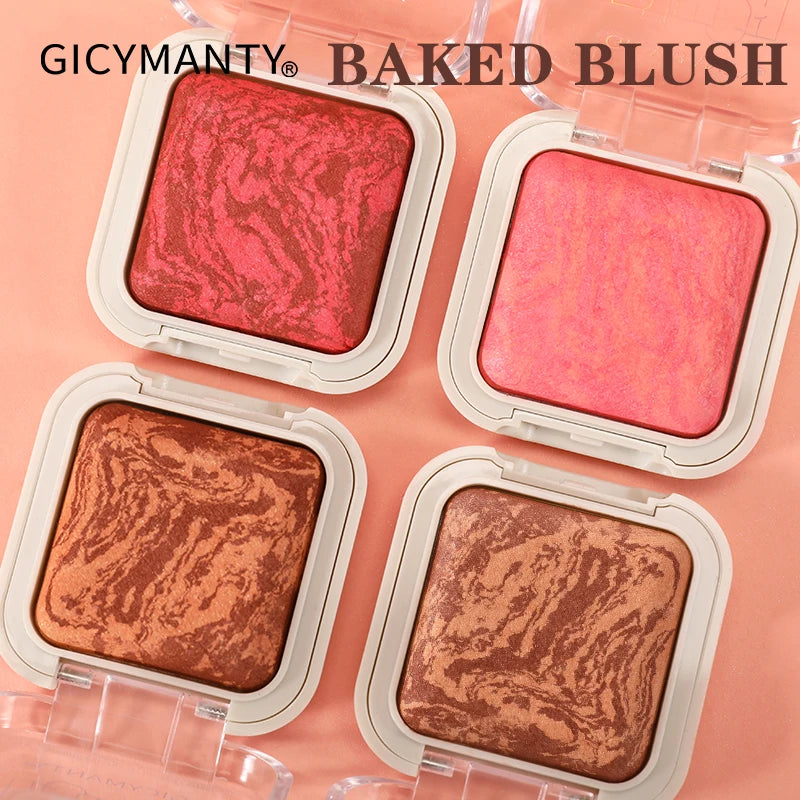 GICYMANTY Shimmer Baked Blush – Multi-Use Cheek & Eye Glow Baked Blush QXL