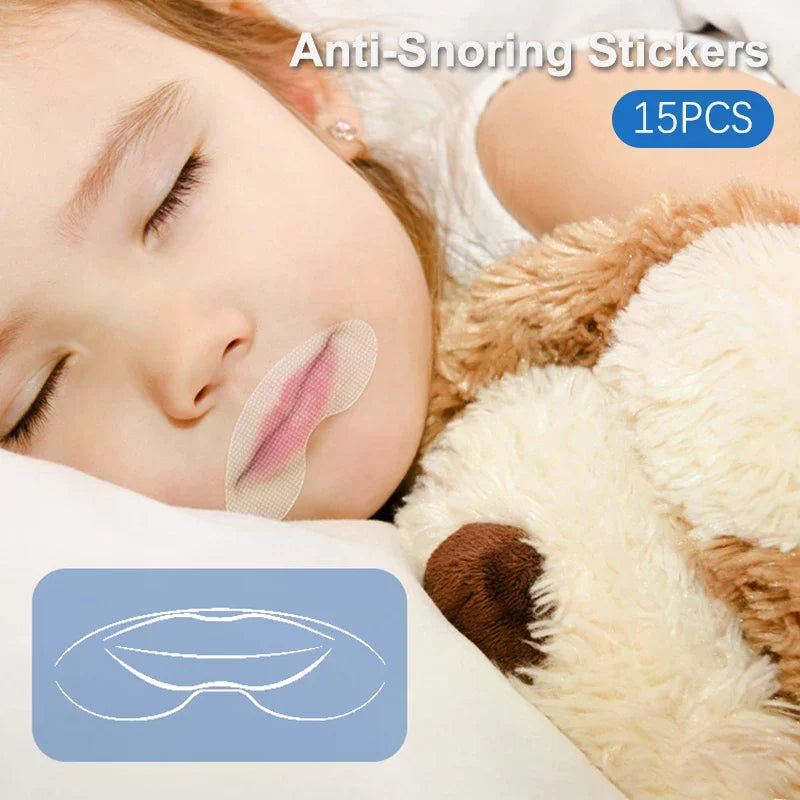 YOVIP Mouth Breathing Tape 15-Pack | Sleep Lip Strips Adults & Kids Sleep Breathing Strips QXL