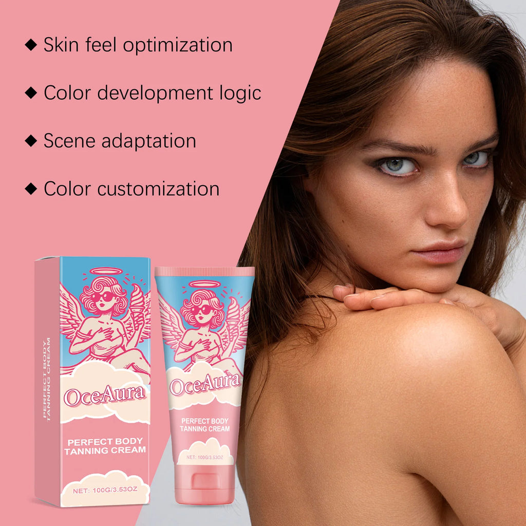 OceAura Self Tanner Bronzing Cream | Sunless Tan 100ml Self Tanning Cream QXL