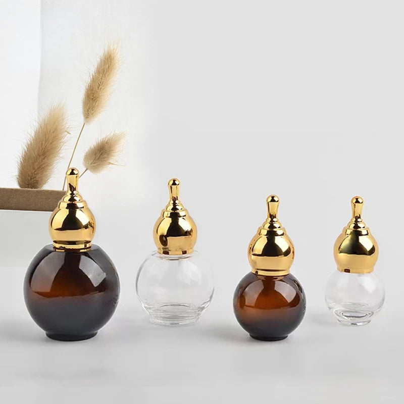 Gourd Dropper Bottle 10–50ml | Essential Oil & Perfume Refill Refillable Dropper Bottle QXL