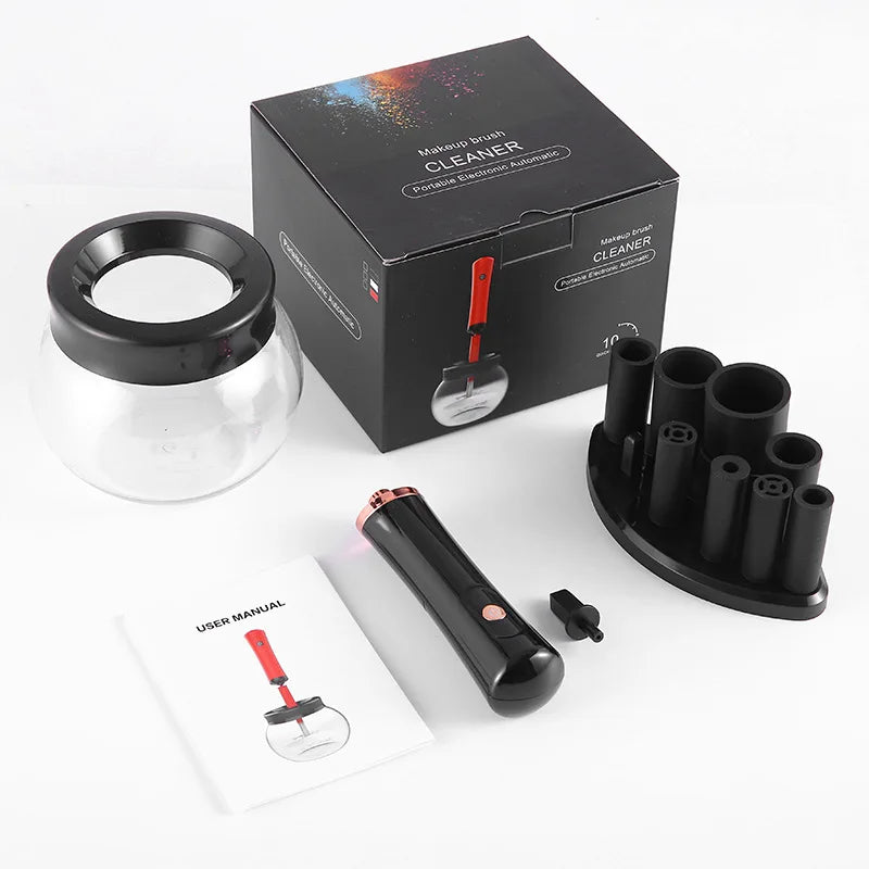 Electric Makeup Brush Cleaner & Dryer Machine | Fast Wash Brush Cleaner Machine QXL