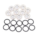 10-Pack Motorcycle Brake Master Cylinder Sight Glass & O-Ring Motorcycle Brake Parts QXL 18mm