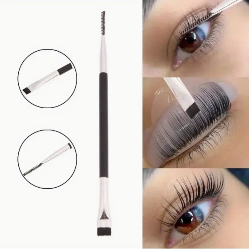 2-in-1 Dual-Ended Eyebrow Brush & Spoolie Eyelash Comb Eyebrow Brush Set QXL