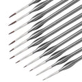 11-Pc Miniature Detail Paint Brush Set | Nylon Liner Brushes Detail Paint Brush Set QXL A6