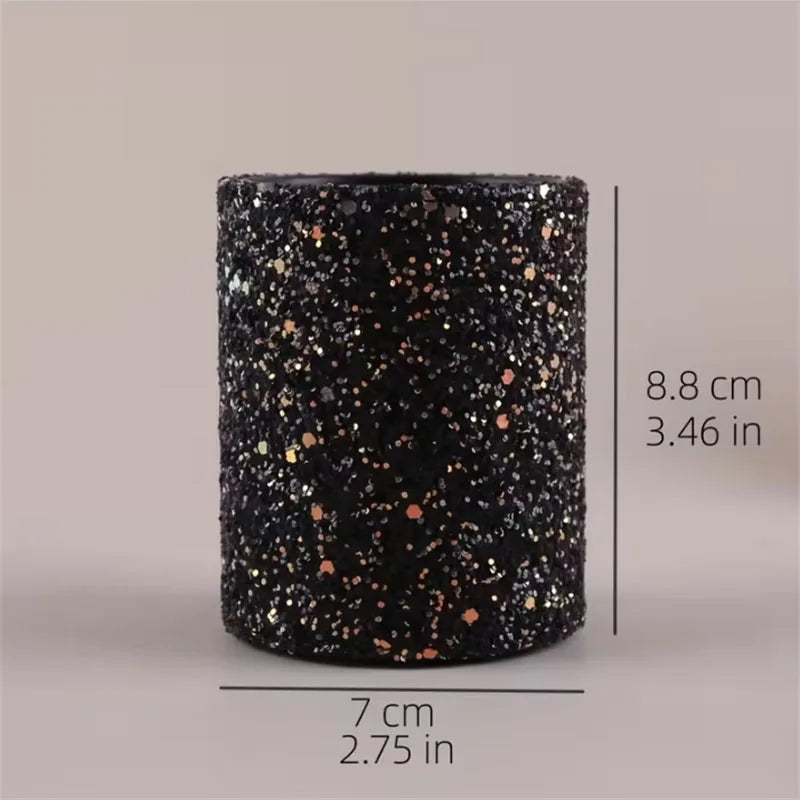Glitter Rhinestone Makeup Brush Holder & Desk Organizer Makeup Brush Holder QXL