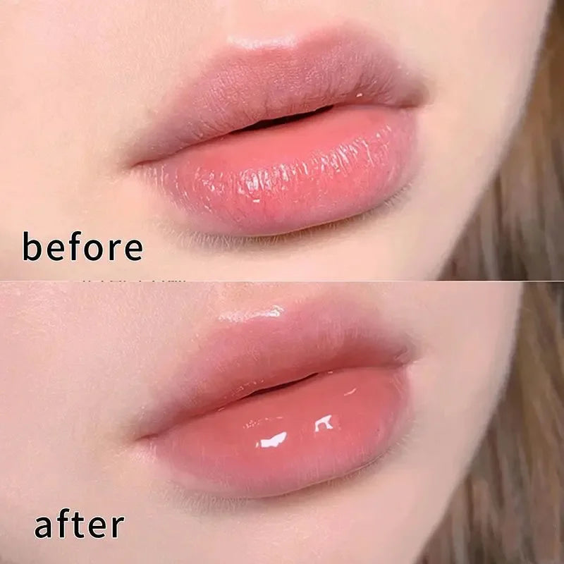 Peach Milk Lip Oil & Bee Lip Balm | Hydrating 5ml Lip Oil Balm QXL